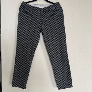 A.N.A Black and White Geometric Pattern Pants